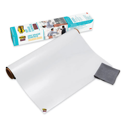 Dry Erase Surface With Adhesive Backing, 36 X 24, White Surface