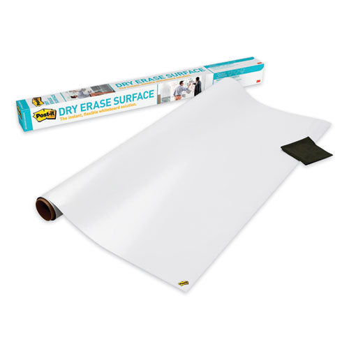 Dry Erase Surface With Adhesive Backing, 48 X 36, White Surface