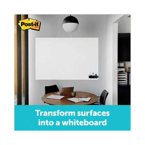 Dry Erase Surface With Adhesive Backing, 48 X 36, White Surface