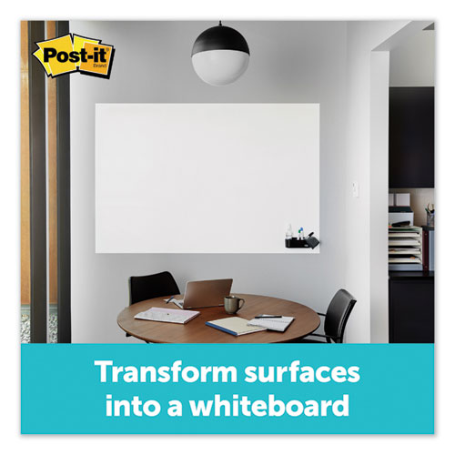 Dry Erase Surface With Adhesive Backing, 72 X 48, White Surface