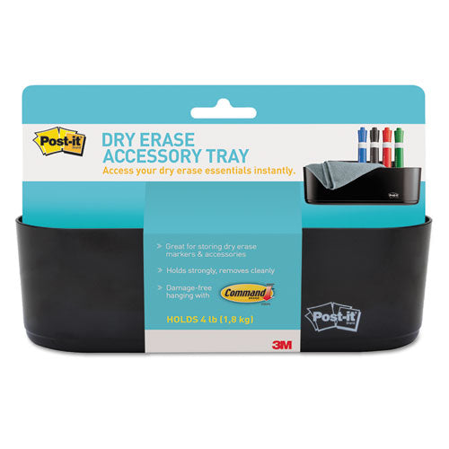 Dry Erase Accessory Tray, 8.5 X 3 X 5.25, Black