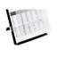 Fold-flat Freestanding Desktop Copyholder, 150 Sheet Capacity, Plastic, Black/silver Clip