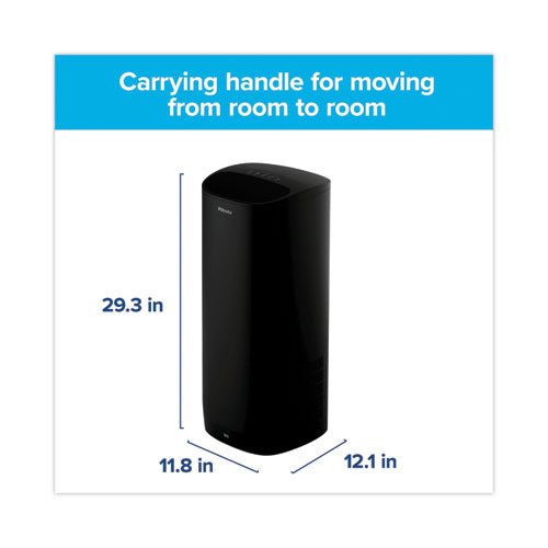 Tower Room Air Purifier For Extra Large Room, 370 Sq Ft Room Capacity, Black