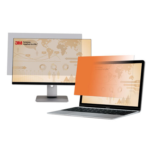 Gold Frameless Privacy Filter For 21.5" Widescreen Flat Panel Monitor, 16:9 Aspect Ratio