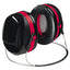 E-a-r Peltor Optime 105 Behind-the-head Earmuffs, 29 Db Nrr, Red/black