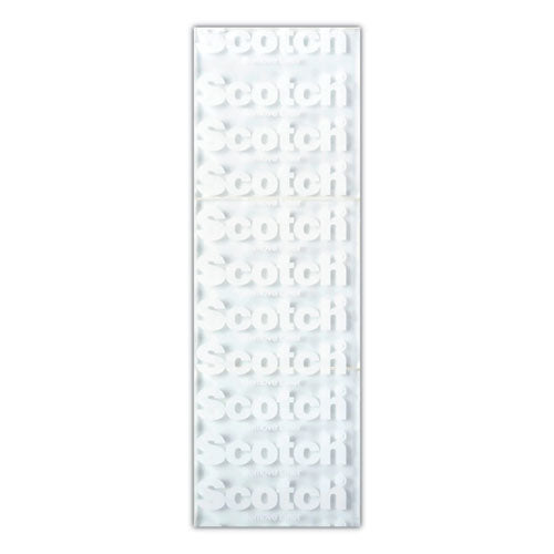 Restickable Mounting Tabs, Removable, Holds Up To 1 Lb, 1 X 3, Clear, 6/pack