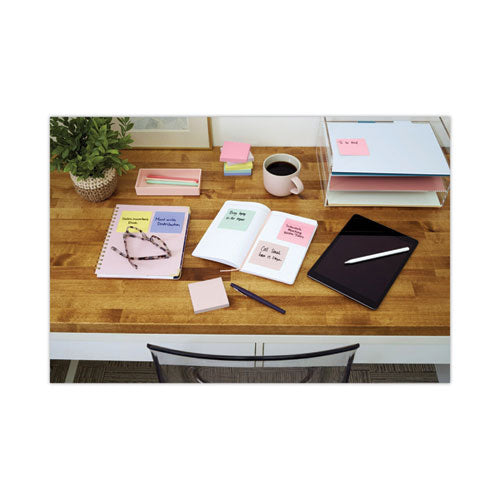 Original Recycled Pop-up Notes, 3" X 3", Sweet Sprinkles Collection Colors, 100 Sheets/pad, 6 Pads/pack
