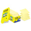Original Canary Yellow Pop-up Refill, Note Ruled, 3" X 3", Canary Yellow, 100 Sheets/pad, 6 Pads/pack