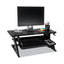 Precision Standing Desk, 35.4" X 22.2" X 6.2" To 20", Black