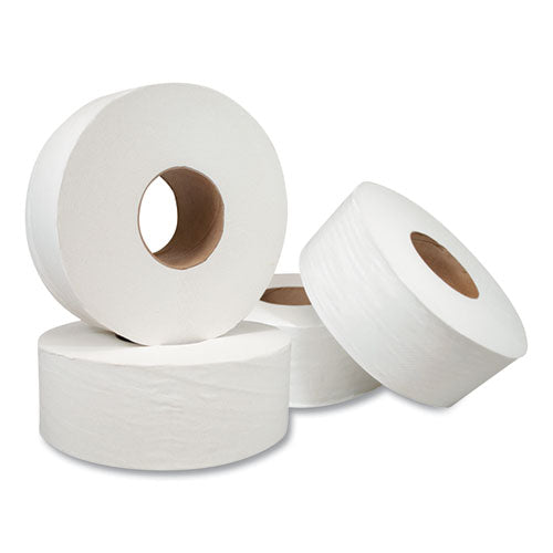 Jumbo Bath Tissue, Septic Safe, 2-ply, White, 3.3" X 700 Ft, 12 Rolls/carton