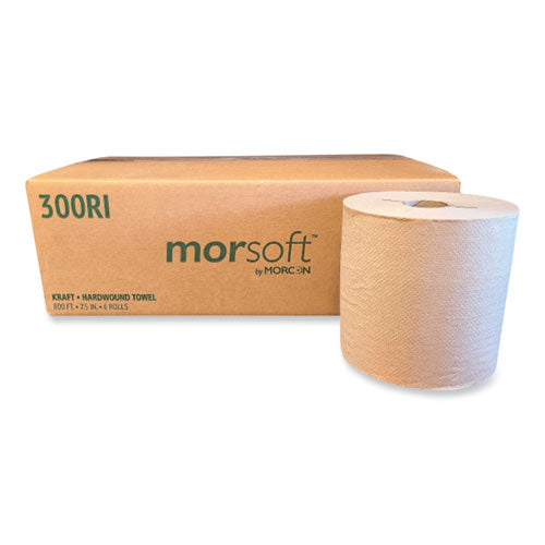 Morsoft Controlled Towels, I-notch, 7.5" X 800 Ft, Kraft, 6/carton
