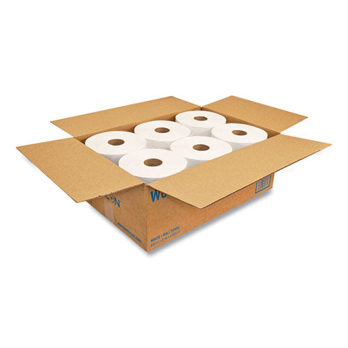 Morsoft Universal Roll Towels, 8" X 800 Ft, White, 6 Rolls/carton