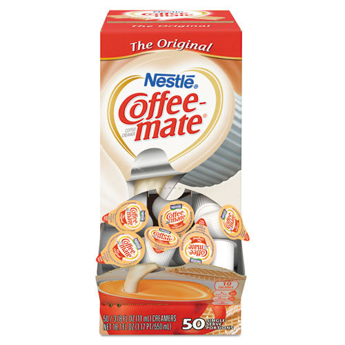 Liquid Coffee Creamer, Sugar Free Hazelnut, 0.38 Oz Mini Cups, 50/box