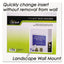 Clear Plastic Sign Holder, Wall Mount, 11 X 8.5