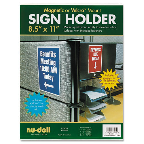 Acrylic Sign Holder, 8.5 X 11, Clear