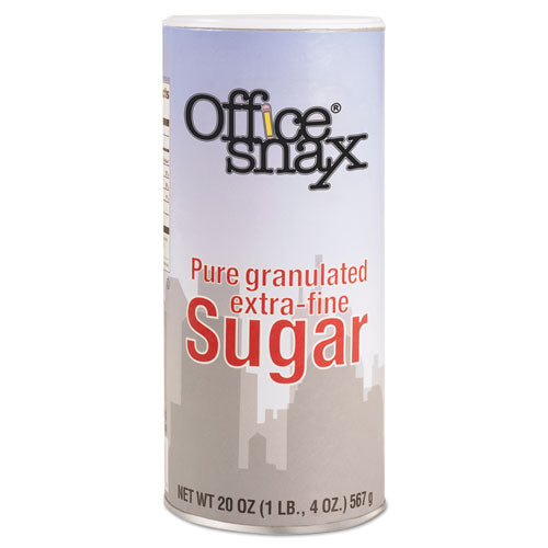 Reclosable Canister Of Sugar, 20oz, 24/carton