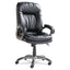 Executive Swivel/tilt Bonded Leather High-back Chair, Supports Up To 250 Lb, 18.50" To 21.65" Seat Height, Black