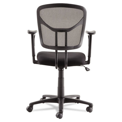 Swivel/tilt Mesh Task Chair With Adjustable Arms, Supports Up To 250 Lb, 17.72" To 22.24" Seat Height, Black