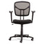 Swivel/tilt Mesh Task Chair With Adjustable Arms, Supports Up To 250 Lb, 17.72" To 22.24" Seat Height, Black