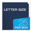 High Gloss Laminated Paperboard Folder, 100-sheet Capacity, 11 X 8.5, Navy, 25/box