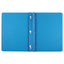 Title Panel And Border Front Report Cover, 3-prong Fastener, Panel And Border Cover, 0.5" Cap, 8.5 X 11, Light Blue, 25/box