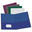 Linen Finish Twin Pocket Folders, 100-sheet Capacity, 11 X 8.5, Burgundy, 25/box