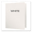 Twin-pocket Folders With 3 Fasteners, 0.5" Capacity, 11 X 8.5, White, 25/box
