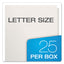 Twin-pocket Folders With 3 Fasteners, 0.5" Capacity, 11 X 8.5, White, 25/box