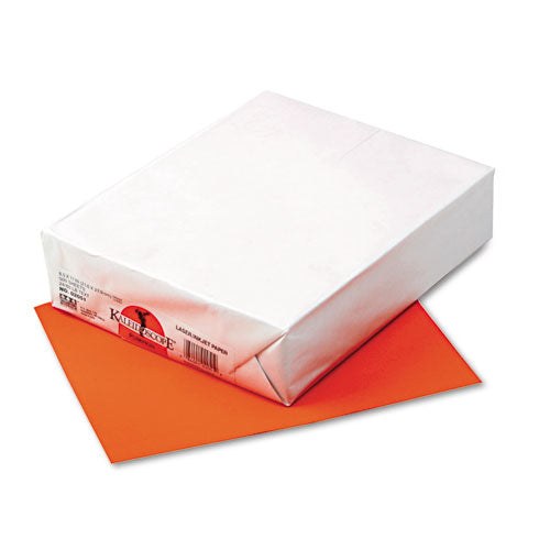 Kaleidoscope Multipurpose Colored Paper, 24 Lb Bond Weight, 8.5 X 11, Pumpkin, 500/ream