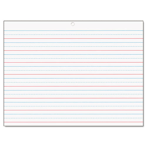 Multi-sensory Handwriting Tablet, 5/8" Long Rule, 8 X 10.5, 40/pad