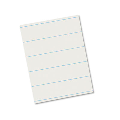 Ruled Newsprint Paper, 3/8" Short Rule, 8.5 X 11, 500/pack