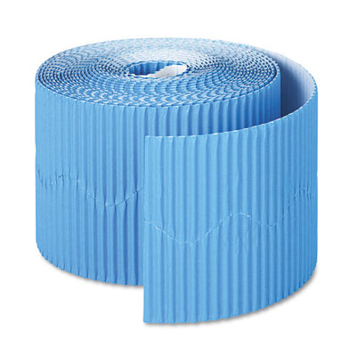 Bordette Decorative Border, 2.25" X 50 Ft Roll, Brite Blue