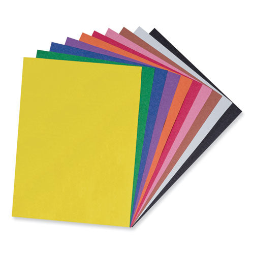 Sunworks Construction Paper, 50 Lb Text Weight, 9 X 12, Assorted, 50/pack