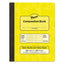 Composition Book, Wide/legal Rule, Yellow Cover, 9.75 X 7.5, 100 Sheets