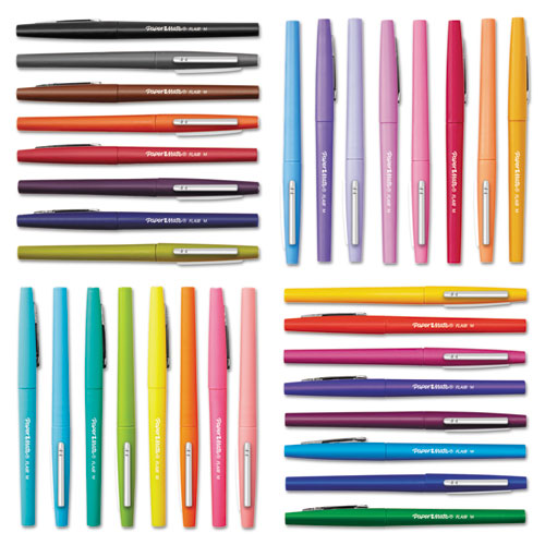 Flair Candy Pop Porous Point Pen, Stick, Medium 0.7 Mm, Assorted Ink And Barrel Colors, 36/pack