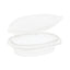 Earthchoice Recycled Pet Hinged Container, 8 Oz, 4.92 X 5.87 X 1.32, Clear, Plastic, 200/carton
