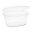 Earthchoice Recycled Pet Hinged Container, 12 Oz, 4.92 X 5.87 X 1.89, Clear, Plastic, 200/carton