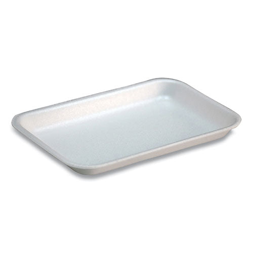 Supermarket Tray,  #17s, 8.3 X 4.8 X 0.65, White, Foam, 1,000/carton