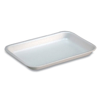 Supermarket Tray,  #17s, 8.3 X 4.8 X 0.65, White, Foam, 1,000/carton