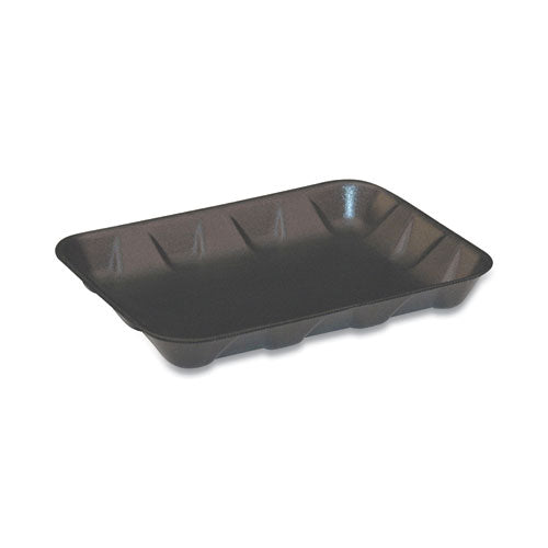 Supermarket Tray, #4d, 9.58 X 7.08 X 1.25,  Black, Foam, 400/carton