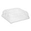 Recycled Container Lid, Dome Lid For 6 X 6 Brownie Container, 7.5 X 7.5 X 2.02, Clear, Plastic, 195/carton