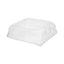 Recycled Container Lid, Dome Lid For 6 X 6 Brownie Container, 7.5 X 7.5 X 2.02, Clear, Plastic, 195/carton