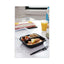 Earthchoice Vented Dual Color Microwavable Hinged Lid Container, 33oz, 8.5x8.5x3, 3-compartment, Black/clear, Plastic, 150/ct
