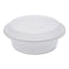 Newspring Versatainer Microwavable Containers, Round, 16 Oz, 6 X 6 X 1.5, White/clear, Plastic, 150/carton