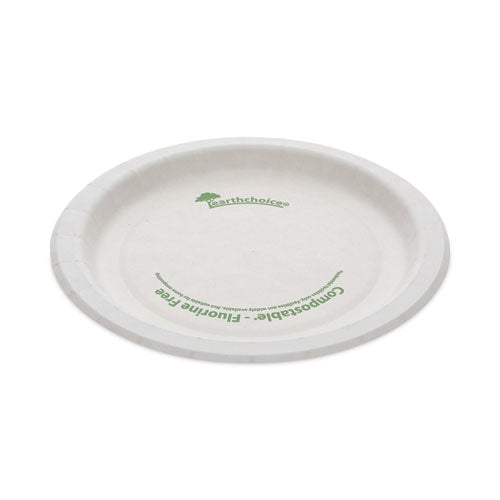 Earthchoice Pressware Compostable Dinnerware, Plate, 6" Dia, White, 750/carton