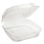 Clearview Smartlock Hinged Lid Container, Hoagie Container, 11 Oz, 5.25 X 5.25 X 2.5, Clear, Plastic, 375/carton