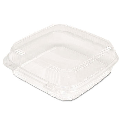 Clearview Smartlock Hinged Lid Container, 9.22 X 8.88 X 2.91, Clear, Plastic, 200/carton