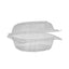 Sensation Smartlock Hinged Lid Container, 5.24 X 5.25 X 2.57, Clear, Plastic, 375/carton