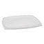Showcase Deli Container Lid, Dome Lid For 3-compartment 48/64 Oz Containers, 9 X 7.4 X 1, Clear, Plastic, 220/carton