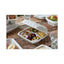 Earthchoice Vented Microwavable Mfpp Hinged Lid Container, 3-compartment, 8.5 X 8.5 X 3.1, White, Plastic, 146/carton
